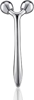 3D Face Roller Massage Stick, Cooling Metal Facial Massage Tool for Reduce Puffiness,Face Lift, Increase Firmness, Anti-Aging, Skin Tightening Face, Fit for Face, Eyes, Neck, Body Muscle Relaxing