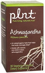 plnt Ashwagandha - 380mg per Serving (90 Veggie Capsules)