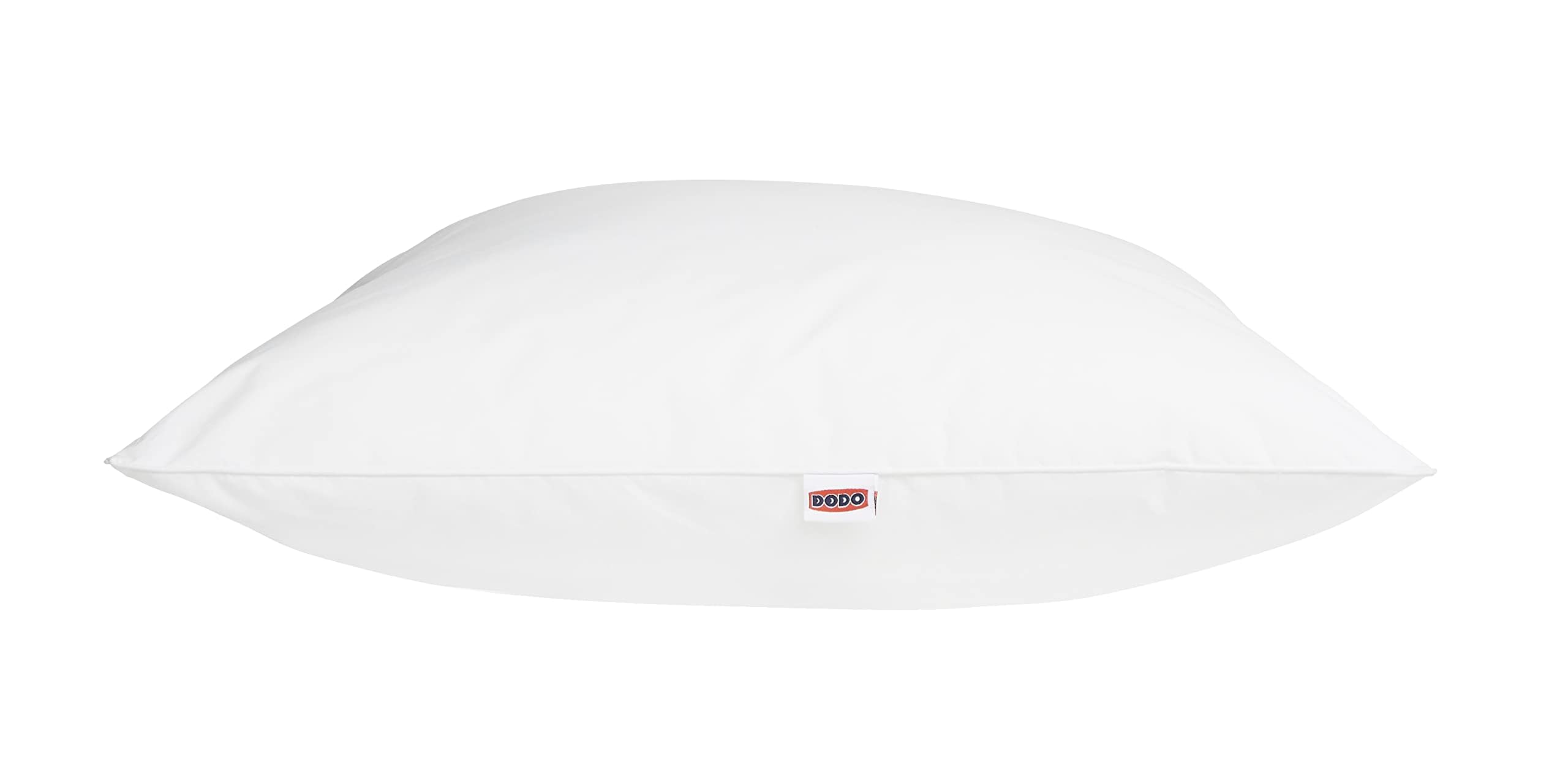 DODO - Oreiller Naturel Anti-acariens 65x65 cm - Confort Médium, Zip Invisible - Enveloppe 100% Coton Percale - Garnissage 30% Duvet 70% Plumettes - Lavable en Machine à 40°C