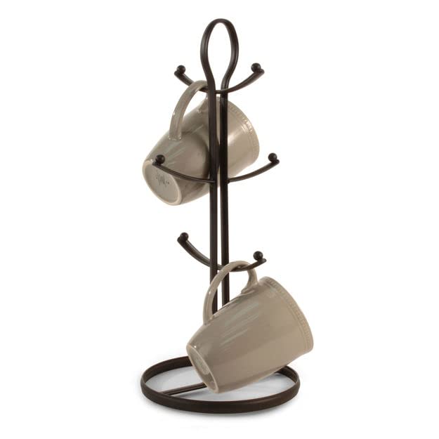 Gift Fine Iron Cup Stand, Mug Holder with 6 Hooks for Kitchen countertop