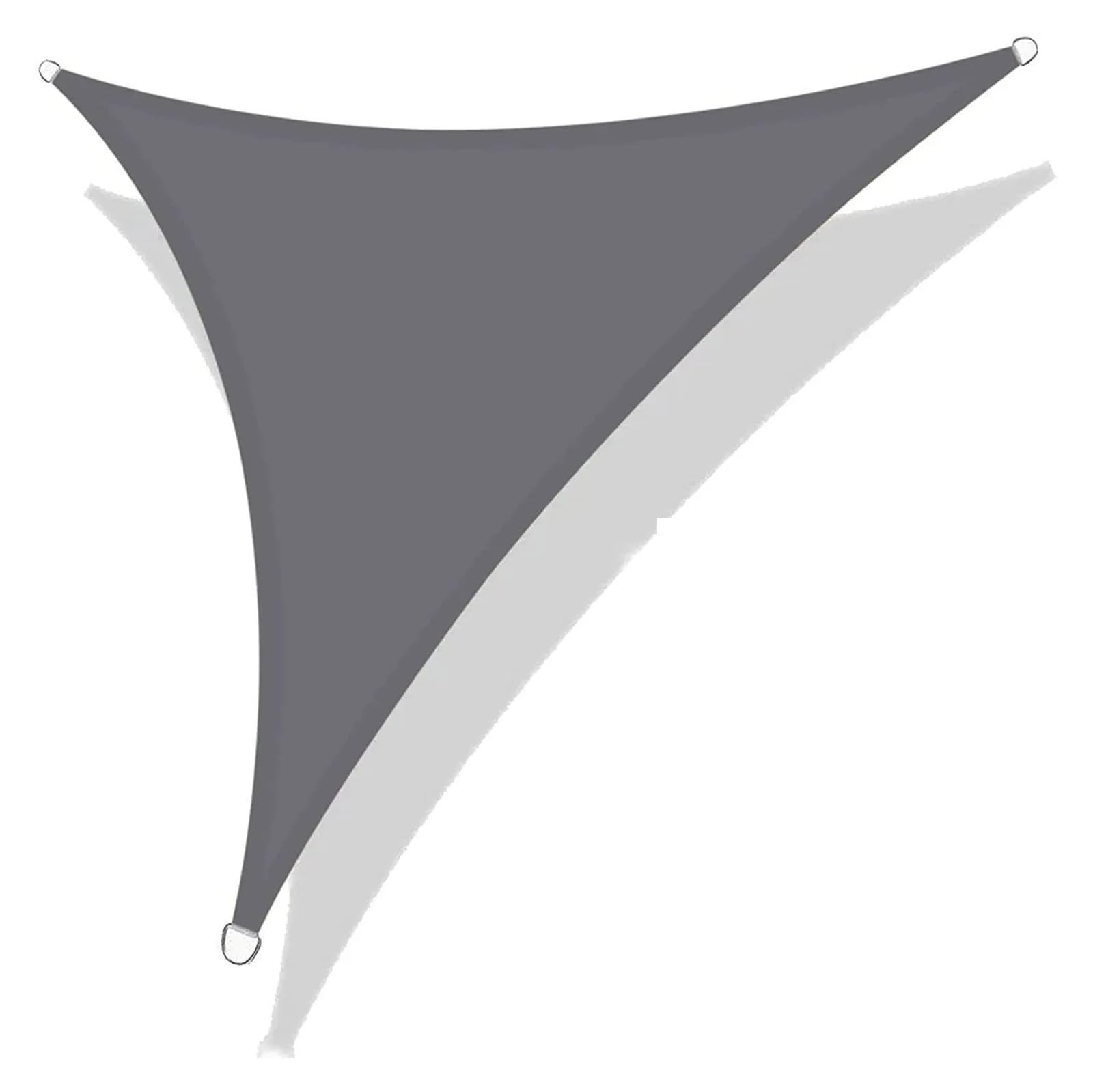 Voile d'ombrage triangulaire imperméable grand format 500x500x500cm gris