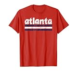 Atlanta Georgia Three Stripe Vintage Weathered T-Shirt
