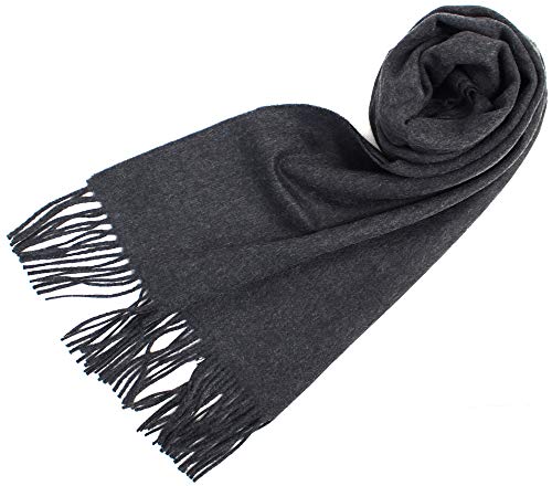 [ジョンストンズ] カシミア中判ストール 無地 WA000057//WA000057-PLANE (61)【HA070000】 チャコール(CHARCOAL) [並行輸入品]