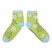 Bioworld Shrek Characters & 3D Flowers Women's 3-Pair Casual Quarter Crew Ankle Socks