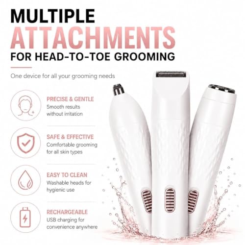 Image of MORTON DAVIES facial epilator hair removal machine for - face, chin, cheek, eyebrow, upper lip hair remover for women, usb rechargeable epilator machine Eyebrow trimmer (Paack of 1)