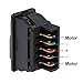 UXCELL Universal 5 Pin Car Window Switch Control Master Rocker Switch Wiring Harness Momentary Glass Lifter DC 12V