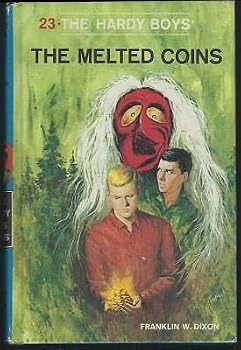 Hardcover Melted Coins by Franklin Dixon Hardy Boys Series #23 Matte Blue Cover 1970 Book