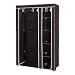 SONGMICS 43" Portable Clothes Closet Wardrobe with Non-Woven Fabric and Hanging Rod Quick and Easy to Assemble Brown ULSF007K