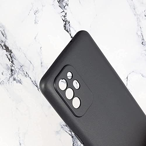 Image of for [ Oppo F19 Pro Plus ] Liquid Silicone Back Case Cover Flexible |Inner Lining| with Camera Protection Back Cover for [ Oppo F19 Pro Plus ] - Black