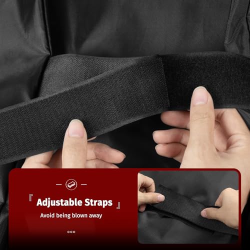SHINESTAR 28 inch Griddle Cover for Blackstone 28" Single Shelf Griddle, Heavy Duty Waterproof Flat Top Grill Cover with Air Vent and Straps,Tear & Fade Resistant Cover for Blackstone 1529 by SHINESTAR - Used condition - Image 4
