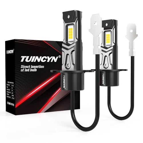 Bombillas H3 LED 80W y 26000LM para faros de coche kit sustitución halógena 6000K