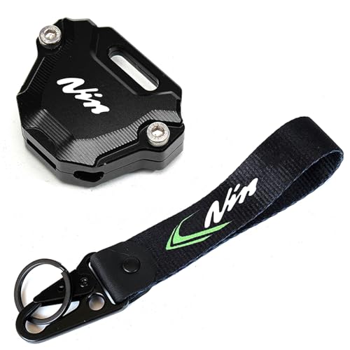 ZYAKOMO CNC Motorcycle Key Cover Case Key Holder Key Chain Compatible with Ninja 650 2026 Ninja 500 Ninja400 Ninja 1000SX ZX-10R ZX6R ZX4RR ZX4R