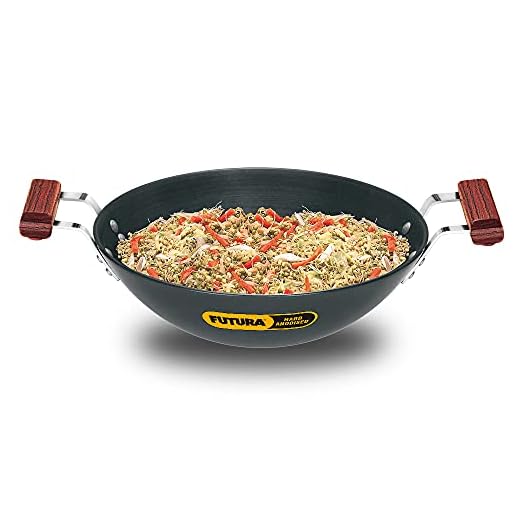 Futura Harde geanodiseerde platte bodem diepbak pan, 3,75 liter