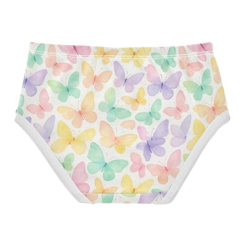 Joisal Cotton Girls Underwear Toddlers Cute Butterflies Pastel Girl Panties Cute Artistic Kids Undies Briefs 2t2