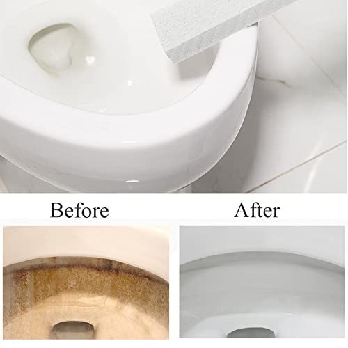 6 Pack Pumice Stone For Toilet Bowl Cleaning, Scouring Stick Remove Toilet Bowl Hard Water Rings, Calcium Buildup And Rust Suitable For Cleaning Toilet, Bathroom, Kitchen Sink, Grill（White #TOP5