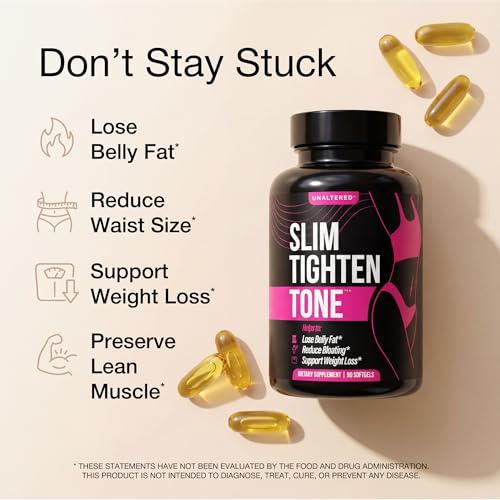 UNALTERED Belly Fat Burner for Women - Slim Waist, Lose Stomach Fat, Reduce Bloating - Natural Weight Loss Pills, Appetite Suppressant, & Metabolism Booster - 90 Capsules - Image 4