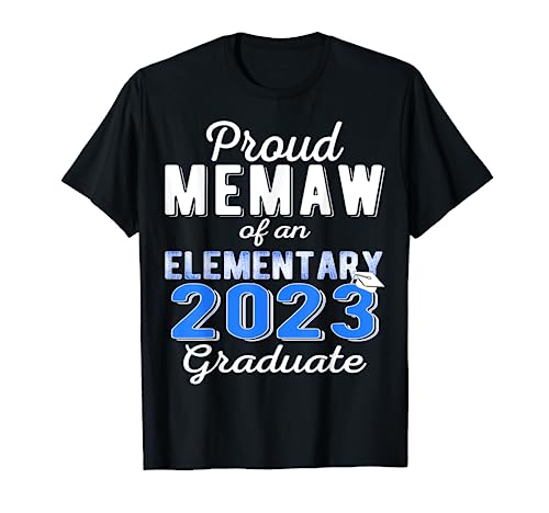 Proud Memaw of 5th Grade Graduate 2023 Primary Graduate Camiseta