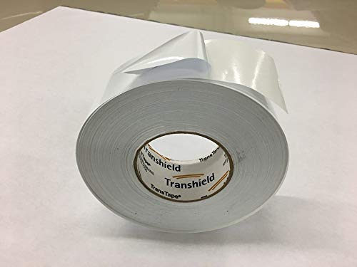 Image of TRANSHIELD Tape Multi-Purpose (White) Aggressive Adhesive, Strong, Waterproof, Industrial Grade (4 inch x 80 yds)
