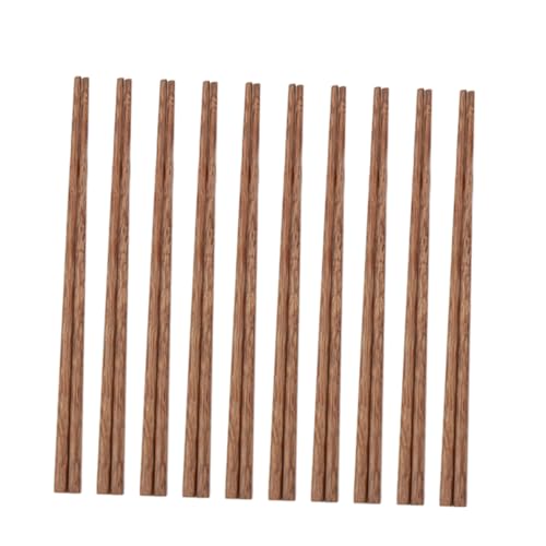 LOLIPPYY 10ペア 木製チキンウィング箸 双 滑らかで な天然木製 食洗機対応 環境に優しい再利用可能な家 レストラン用 和食 中華 鍋料理向け食