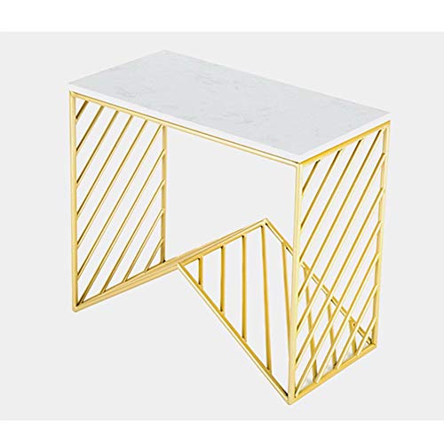 Mesa de centro sofá mármol SENSEN estante sala de estar dormitorio 58 cm 2