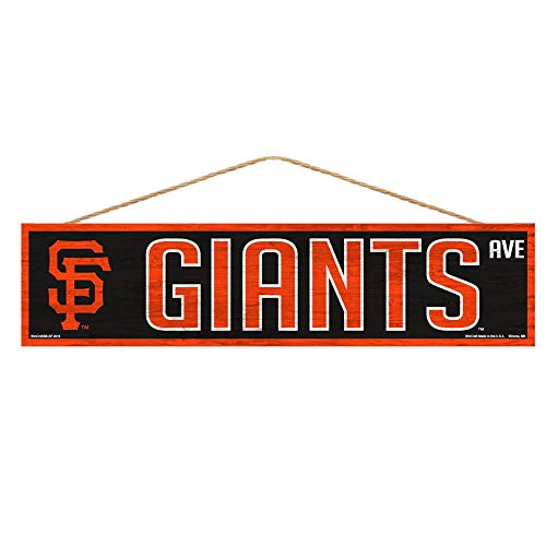 Wincraft MLB San Francisco Giants SignWood Avenue Design, Team Color, 4x17