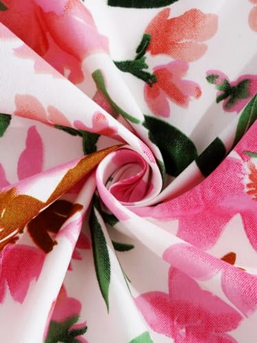 Image of Home Sizzler 210TC Pink Roses Single Bedsheet with 1 Pillow Cover
