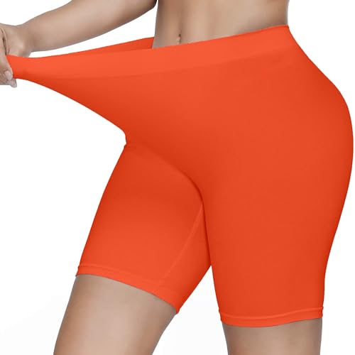 Image of KYDA Women's Anti Bacterial Cycling Shorts, Under Skirt Biker Shorts, High Waist Stretchable Yoga Shorts & Gym Workout Skin Fit Shorties