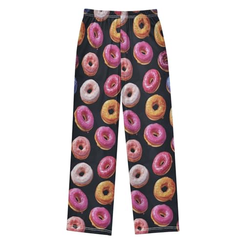 Pajama Bottoms, Pajamas Long Pant Donut Colored Glaze Lounge Wear Casual Sleep Pants Soft Pjs Sleepwear2