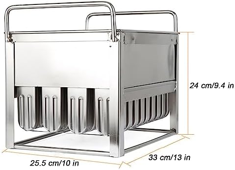 Stainless Steel Popsicle Mold with 40 Grooves, Ideal for Homemade and Commercial Ice Cream Making, Perfect DIY Ice Pop Solution