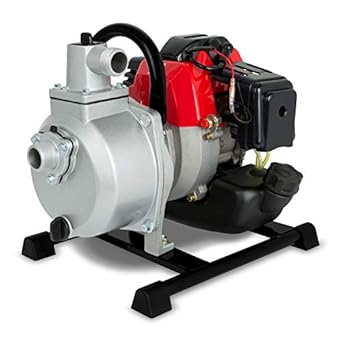 Eberth 1 Petrol Water Pump 12 500 L H 2 Hp Petrol Engine 1 Inch Connection 17 5 M Head 7 M Lift Recoil Starter Amazon Co Uk Home Kitchen