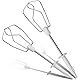 VIOKS Rührbesen für Handmixer Ersatz für Braun 67051155 7322211054 Rührbesen Handmixer - Quirl Set Rechts Links mit Kunststoffkupplung für Braun Multimix und Braun Multiquick 5 Handmixer