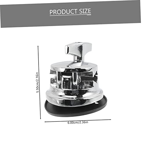 Milisten 2pcs Drum Base Alloy Bases clamp Drum mounting Percussion Tom Holder Tom Drum Leg Bracket Base for Tom Legs Hardware Brackets Base for Drum Kit Zinc Alloy Drum Parts Replace