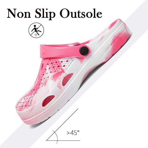 Image of SOSOWHLTE Men's Women's Arch Support Clogs,Unisex Garden Shoes Comfortable Slip-on Outdoor Sandals Slippers for Beach Casual