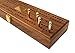Alex Cramer 'Mariner' Domino Set with Black Walnut Case - 28 Premium Quality Double Six Dominoes Set with 2 18-Karat Gold-Plated & 2 Nickel-Plated Scoring Pegs