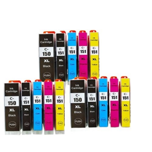 Cartouche encre PGI 150 CLI 151 compatible Canon IP7210 MG6410 MG6610 MX721 pack 15