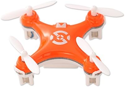 Cheerson CX-10 1.6" Mini Toy 2.4G 4CH 6 Axis Gyro 3D Flip LED RC Quadcopter Ready to Fly RTF Drone - Orange (29mm Diameter Propeller) Best Gift for Christmas Birthday Thanksgiving