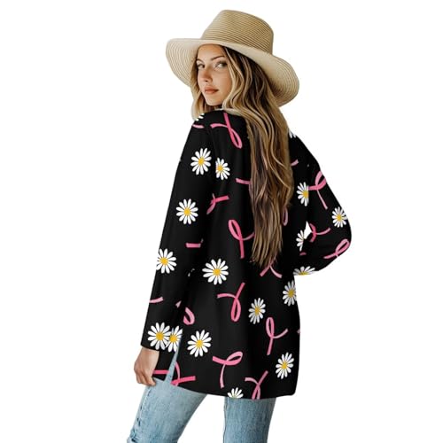 Image of Women's Lightweight Cardigans with Pockets Trendy Long Sleeve Open Front Cardigan Casual Tops Jackets Fall Oufits S-2XL