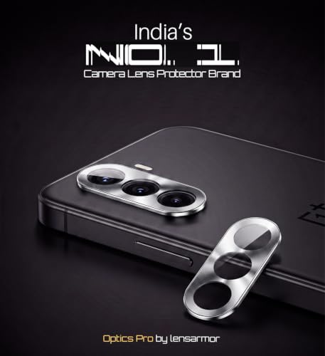 Image of Lensarmor Compatible with OnePlus Nord CE6 Lite Silver Camera Lens Protector - Premium 9H Tempered Glass, Anti-Reflective Coating, Military-Grade Protection & Case-Friendly Design