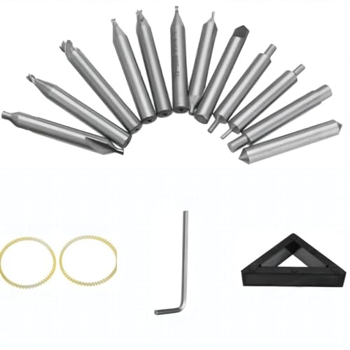 Image of Partslety Milling Drill Bit Set, High Hardness Sleeve Vertical Spare Parts Tool, Milling Drill Bit Set Tools Vertical Spare Parts 17 Piece Set