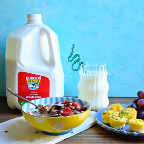 Image of Horizon Organic Vitamin D Whole Milk, 128 fl oz Gallon Jug | USDA Organic Vitamin D Milk, Ultra Pasteurized, Rich, Creamy, & Delicious