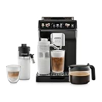 De’Longhi Eletta Explore - Perfetto Kaffeevollautomat mit LatteCrema-Milchaufschäumer, 40 Getränke auf Knopfdruck, farbiges Touch-Display, Dunkelgrau (ECAM452.57.G) – Ansicht 2