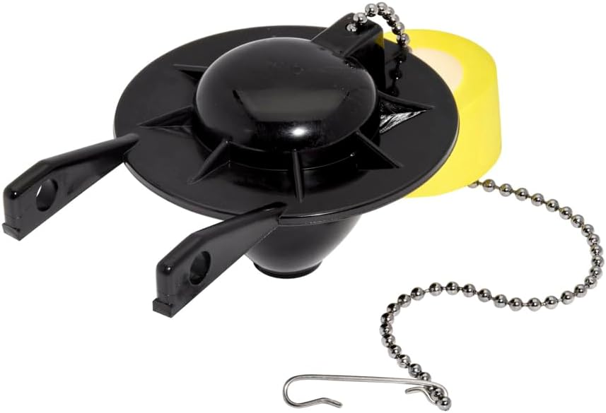 American Standard 7381129-200.0070A Universal Flapper and Chain with Float for 2-Inch Flush Valves, Black