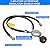 JEASOM 2 feet y-Splitter 2 Hose Propane Regulator, Low Pressure Dual Propane Tank Connection kit Hose, for Most LP/LPG Gas Grill, Fire Pit Table and Heater