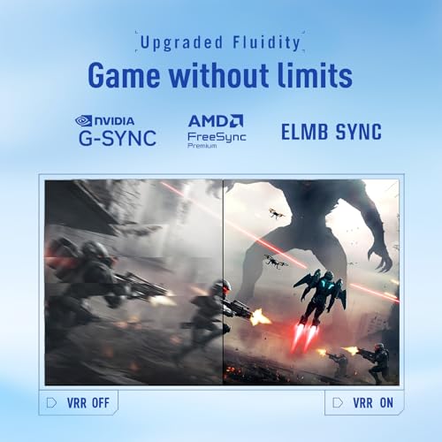 Image of ASUS TUF 24 inch Gaming Monitor,1080P IPS Panel, 240Hz, 0.3ms, 99% sRGB, FreeSync Premium & G-SYNC Compatible, ELMB SYNC, Gaming AI, DisplayPort, HDMI, Eye Care, Height|Tilt|Swivel|Pivot, Adjustable Stand