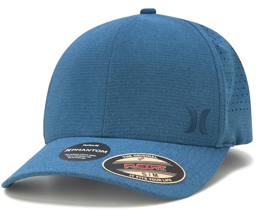 Image of Hurley Men's Baseball Cap - Sweat-Wicking Fitted Baseball Hats for Men (S-XL) | Flexfit Stretchable Sweatband, Sweat-Wicking Fabric and Structured Curved Bill