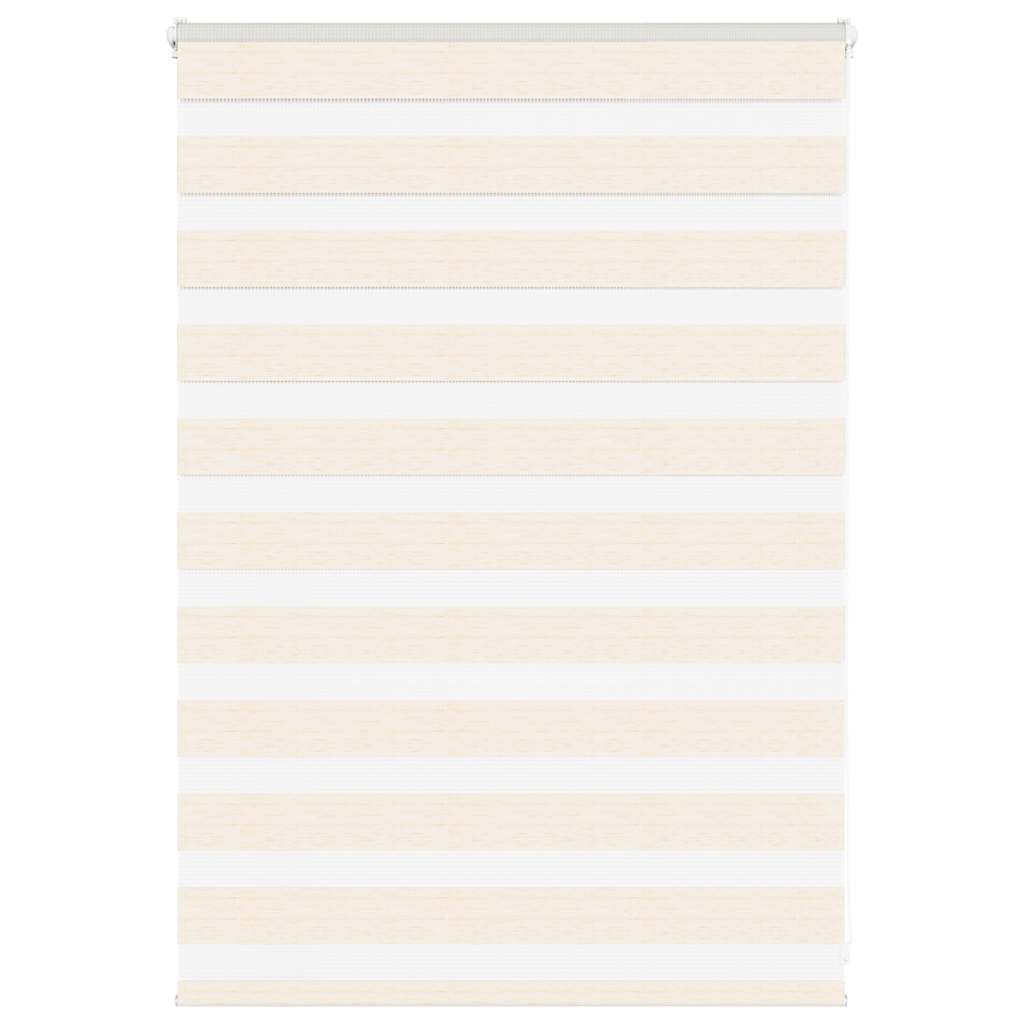 Vidaxl Marble Beige Zebra Blind 115X100 Cm Fabric Width 110.9 Cm Polyester, Zebra Roller Blind, Dual Roller Blind, Zebra Blind For Window