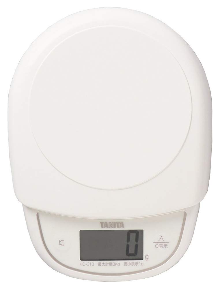 Tanita KD-313 IV Cooking Scale, Kitchen Scale, Cooking, Made in Japan, Digital, 6.6 lbs (3 kg), 0.4 oz (1 g) Unit, Ivory