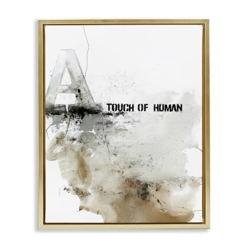 'Urban Abstract Style Typography Collage'| Floating Frame Canvas Art