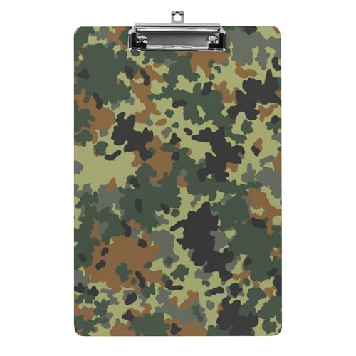 Porte-bloc A4 avec pince camouflage pour organiser vos documents de bureau et de chantier