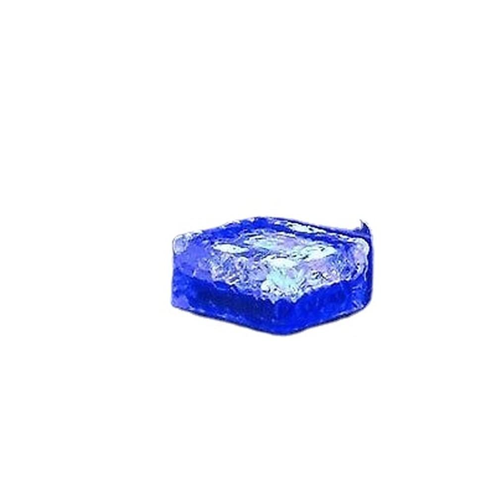 AOLI 1x Solar LED Ice Cube Garden Landscaping Patio Decor Waterproof Outdoor Lamp (Blue)